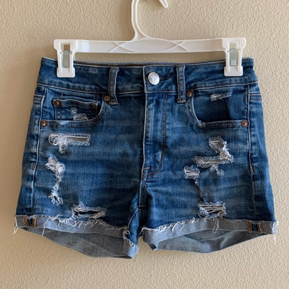 FREE WITH PURCHASE AE ripped jean shorts